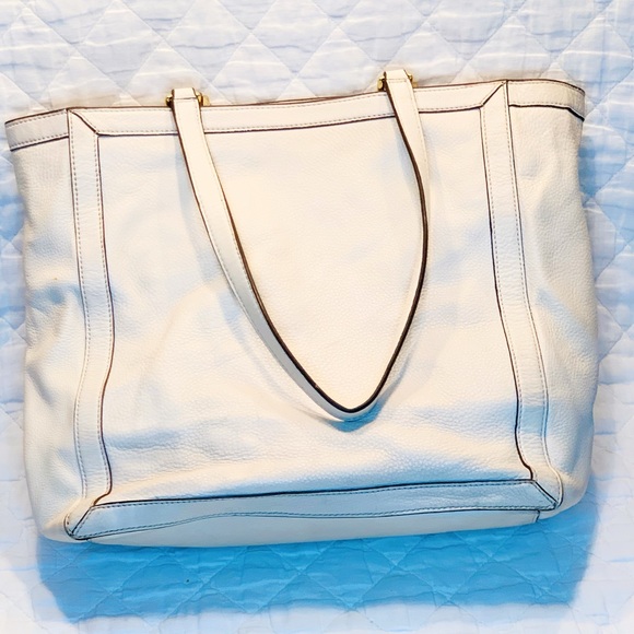 Tory Burch Authentic Leather Jessica Square Tote - Picture 4 of 7